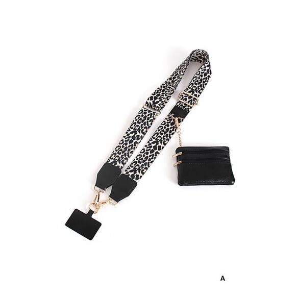 Zenana CLIP & GO CROSSBODY DUO PHONE STRAP & WALLET - Picture 2 of 11